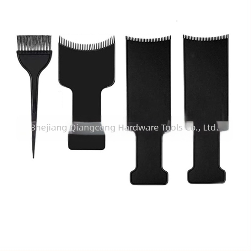 Комплект за боядисване на коса с плоски и разреждащи ножици (30 зъба), дъска за боядисване, четка, ръкавици, ушни протектори и шал; зъби 30, разреждане 25-30, тегло 350 г