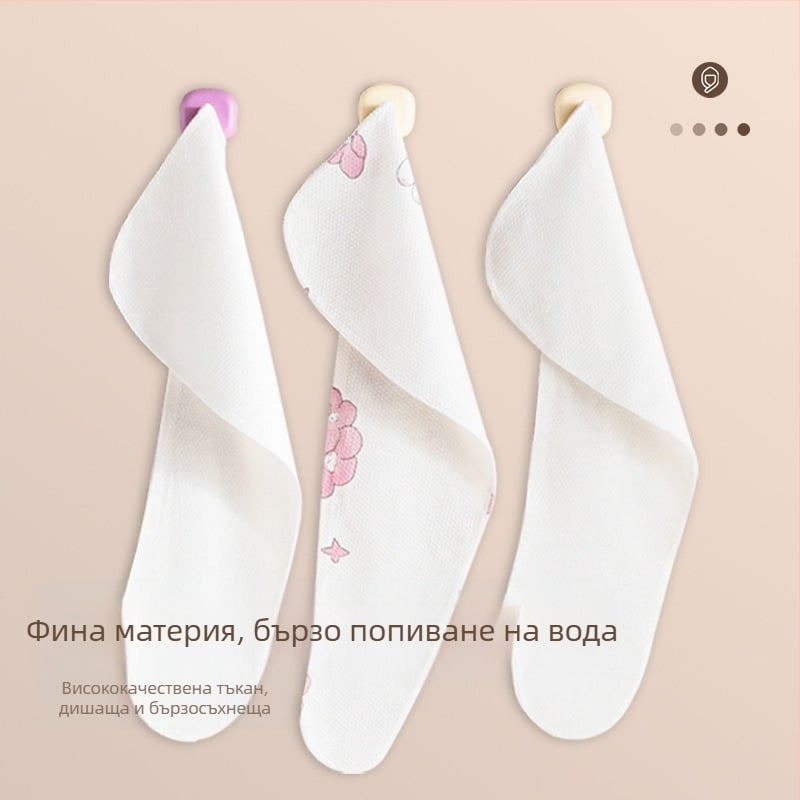 Еднократна памучна кърпа за баня за пътуване, компактна и плътна, 100% памук, преносима за хотел и домашна употреба