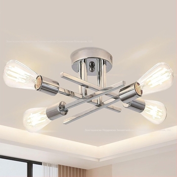 Железен полилей за окачване, многоглав, LED, 220V, модел N-00363