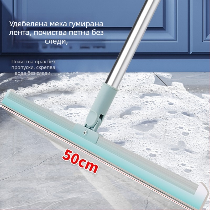 Силиконова метла за баня и стъклени подове – улавя вода и косми, опаковка 100 бр.