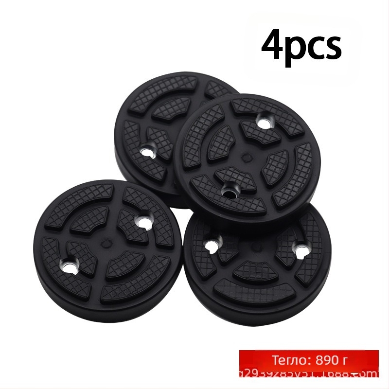 Гумена подложка за автомобилен повдигач със тава и подложка за крак за двуколонен портал повдигач — универсална кръгла гумена подложка, модел MM-00031, произход: Cangzhou, Hebei