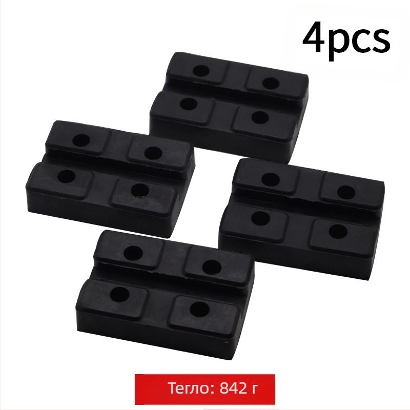 Гумена подложка за автомобилен повдигач със тава и подложка за крак за двуколонен портал повдигач — универсална кръгла гумена подложка, модел MM-00031, произход: Cangzhou, Hebei