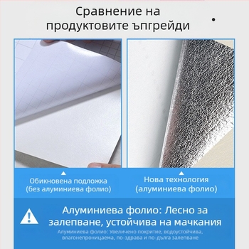 Самозалепващи тапети с кирпичен модел, 3D ефект, PVC материал, без формалдехид