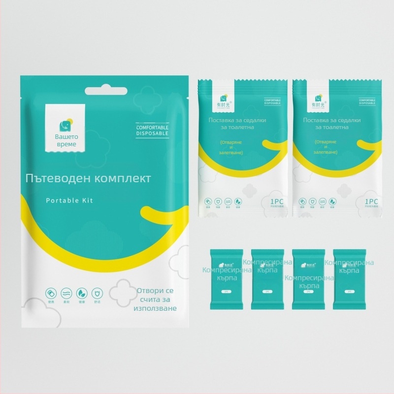 Еднократни удебелен лицеви кърпи от нетъкана материя, пътна опаковка, 100 листа за почистване