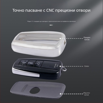 Калъф за ключ Toyota B03T, TPU, лицензиран частен етикет