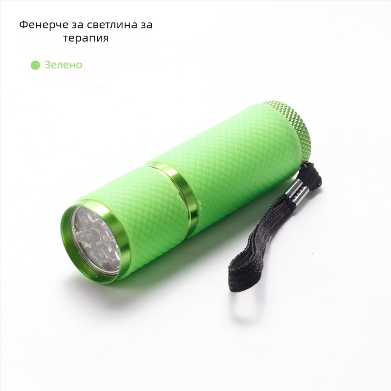 LED мини лампа за нокти за гел лак – бързо съхнеща, преносима фототерапевтична лампа; Модел: Flashlight lamp; Марка: Today's Show; Произход: Yiwu; Нетно тегло: 40 g.