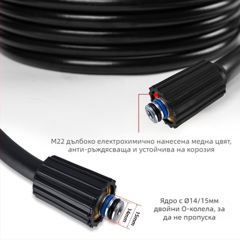 Високонапорна водна тръба за машини за почистване — PH0622-5M22C, аксесоари за почистване, Xiong Wei