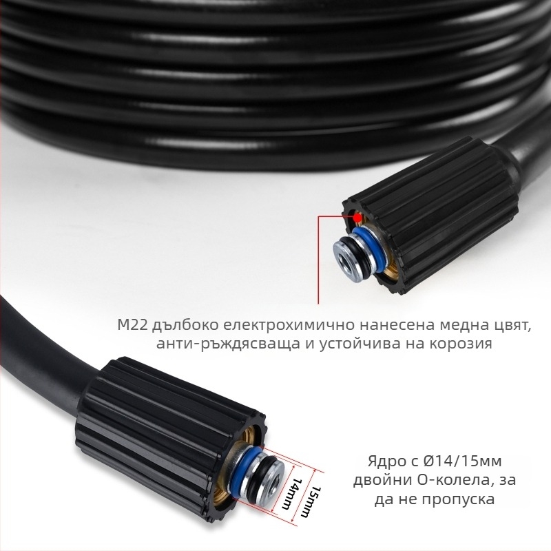 Високонапорна водна тръба за машини за почистване — PH0622-5M22C, аксесоари за почистване, Xiong Wei