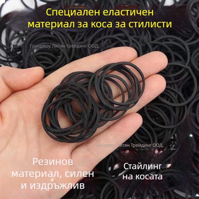 Гумена лента за коса с удебелен дизайн, термоустойчива, за професионални гримьори