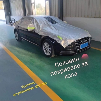 Покривало за автомобил — алуминиево фолио, универсална употреба, марка XJS, възможност за частен етикет