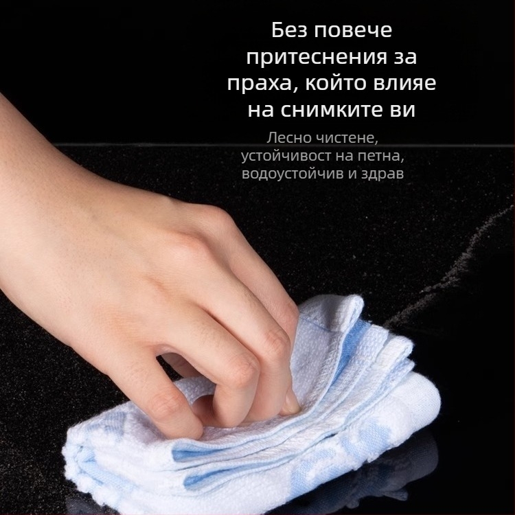 Фотографска фоновa дъска от закалено стъкло за продуктова фотография; огледална повърхност; тегло 200–800 г