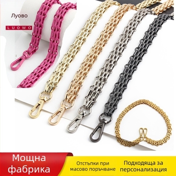 Пет-рядна метална верига за чанти — презрамка, износоустойчива, собствена марка, лято 2023