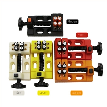 Bench vise – осем отвора, мини табличен зажим за дърворезба Bodhi walnut Wenwan, марка Joist