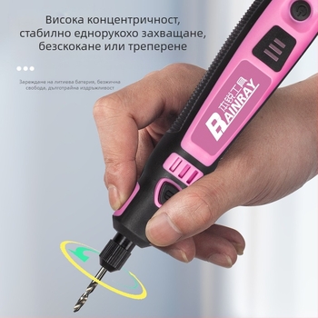 Електрическа мини полировачна машина – литиево презареждаща се, 3.6V, фиксирана скорост, за DIY полиране и рязане