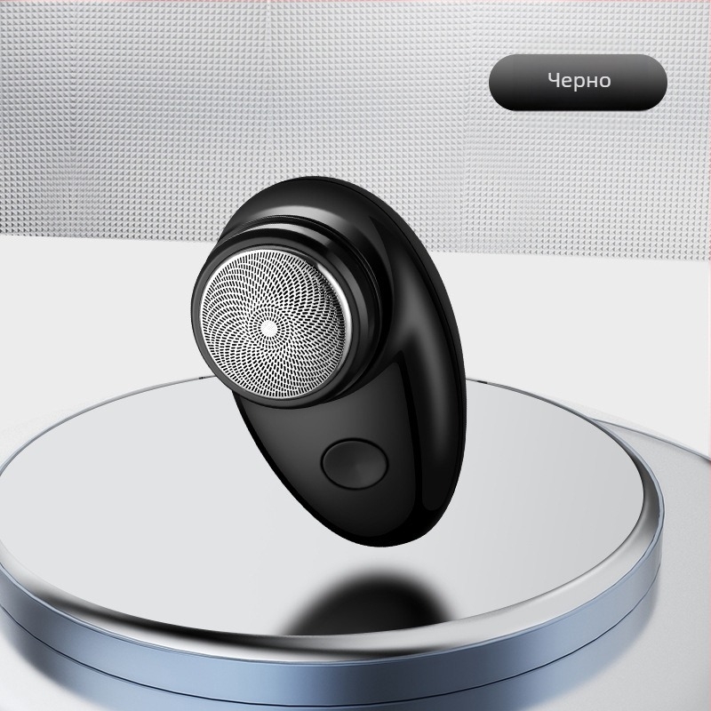 Електрическа самобръсначка с въртяща се глава и 1 нож; вградена батерия 100–300 mAh; време на работа 30–45 минути; четков двигател; миеща се и сваляема глава за подстригване.