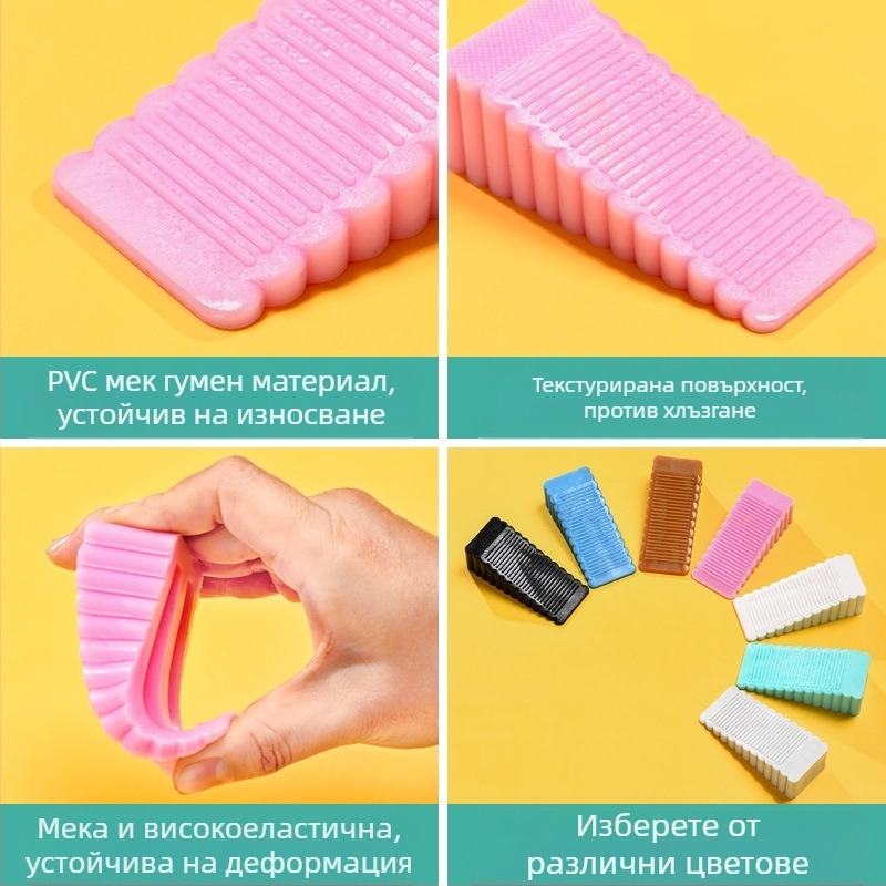 Qijia модел 001 PVC дверен стопер, подово монтиран, модерен минималистичен стил