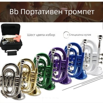 Труба с Drop B тоналност, лаковано златно покритие, модел 01