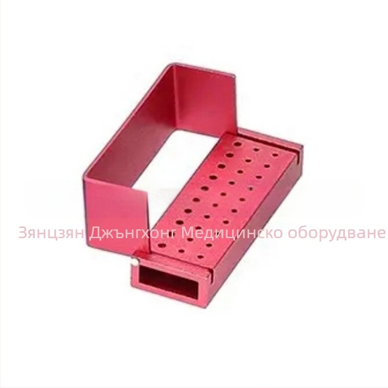 Дентална кутия за игли, метална, 30 дупки, стерилизационна, термоустойчива, марка JUMTOP