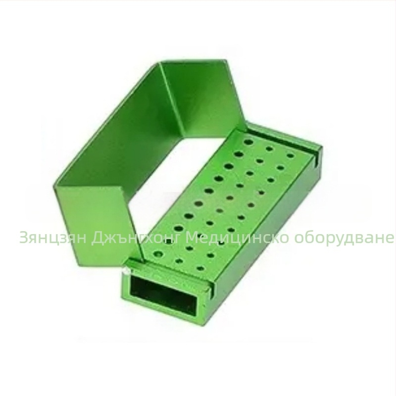 Дентална кутия за игли, метална, 30 дупки, стерилизационна, термоустойчива, марка JUMTOP