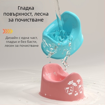 Бебешко автомобилно гърне за тренировка с интегрирана тоалетна – пластмасово, марка Ruilin, произход Тайжоу, опаковка 50 индивидуално опаковани торби в голяма кутия