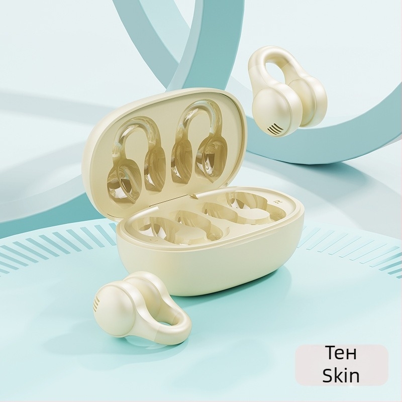 Air-conduction Bluetooth clip-in earphones с шумопотискане, Bluetooth 5.4, IPX4, обхват 10 m