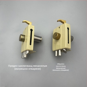 Mingda 117 заключване за външни врати с три язика – ядрово заключване, за дървени и метални врати, модерен минималистичен стил