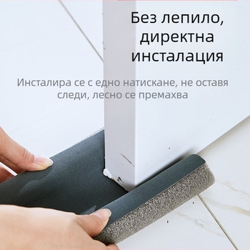 Уплътнител за дъното на врата – Yueduo, тип уплътнение за фуги на врати, за врати, висока температура, износоустойчивост, устойчивост на стареене и корозия