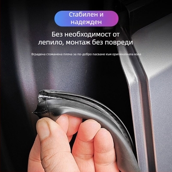 Автомобилен уплътнител за B-колона, гумен, ветро- и прахоозащита, звукоизолация, обща съвместимост