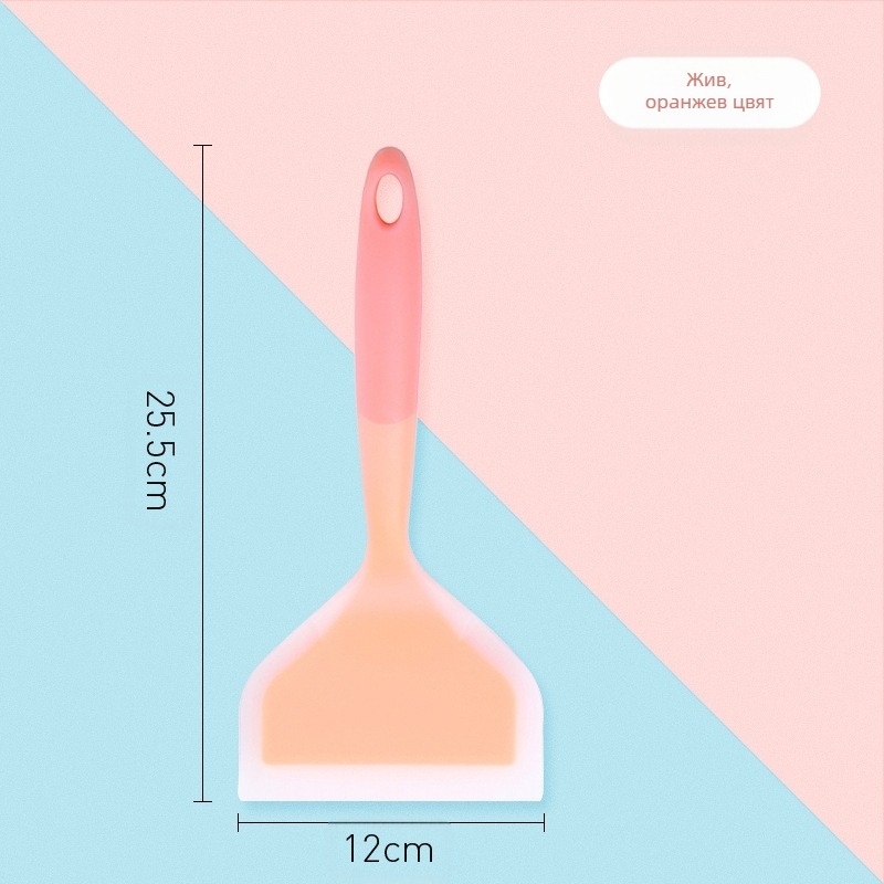 Leban силиконова кухненска шпатула — хранителен силикон, термоустойчива, нехлъзгаща се, защита от изгаряния