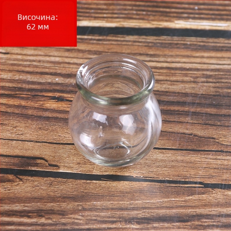 Стъклен купинг комплект с 6 чаши за домашен здравословен масаж