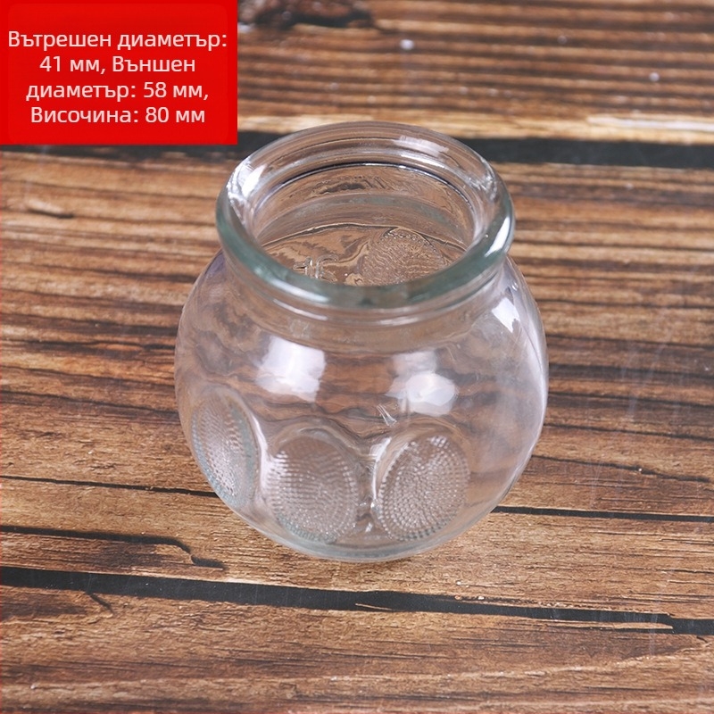 Стъклен купинг комплект с 6 чаши за домашен здравословен масаж