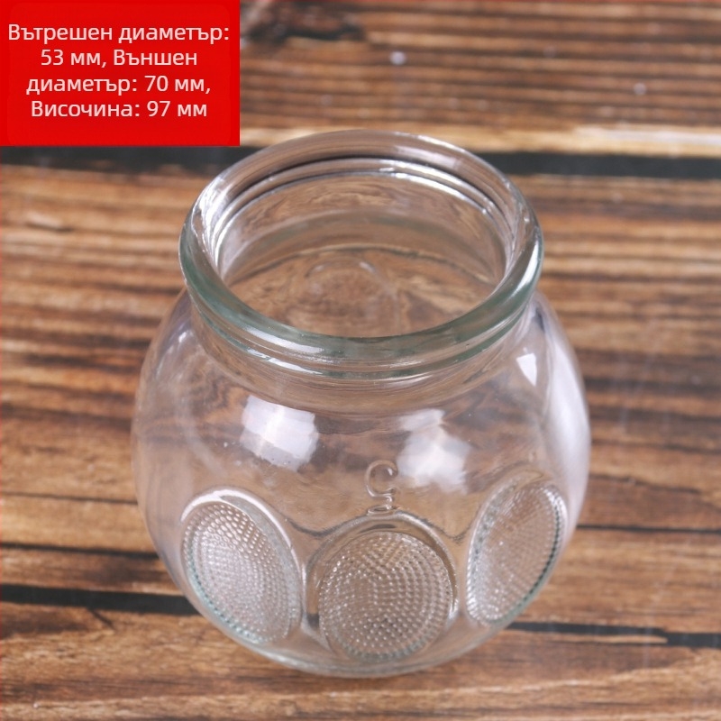 Стъклен купинг комплект с 6 чаши за домашен здравословен масаж