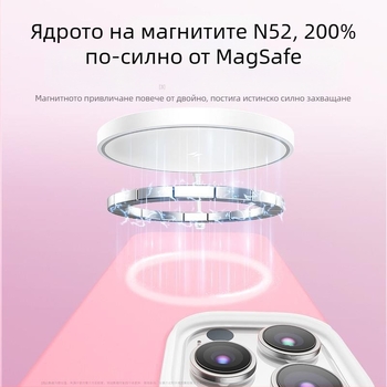Калъф за iPhone 14 Pro / Pro Max — течен силикон, магнитен дизайн, анти падане, преносим лукс