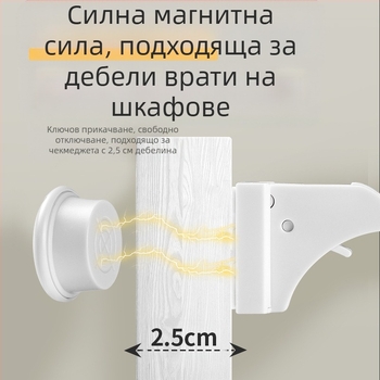 Заключалка за чекмеджета – модел z-drawer lock, ABS материал, за чекмеджета, модерен и семпъл стил, Levy Poetry