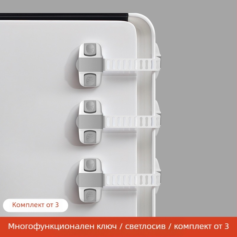 Детски предпазен заключващ механизъм за шкафове, врати и чекмеджета с антищип защита — марка Yumman's sincerity