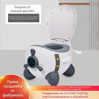 Детска тоалетна за тренировка с дизайн на самолет, PP+PU материал, самостоятелно опакована, възможност за частна марка