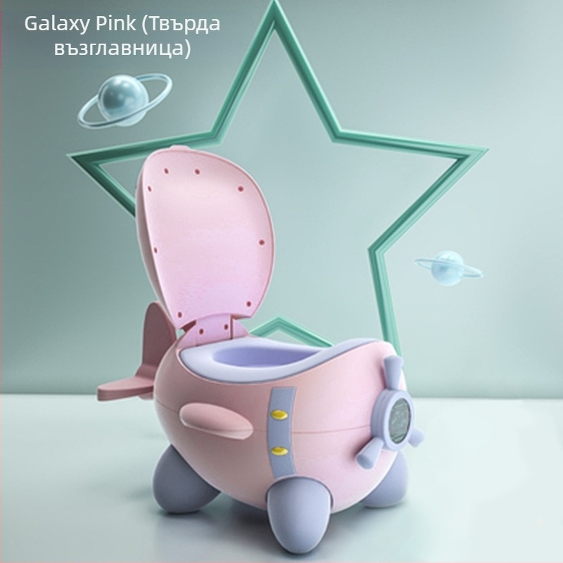 Детска тоалетна за тренировка с дизайн на самолет, PP+PU материал, самостоятелно опакована, възможност за частна марка