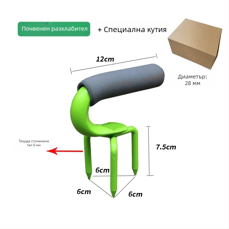 Стоманена вилка за разрохване на почвата, GRANPA BD-ST001, произход Zhejiang, земеделие