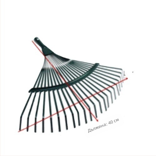 Сгъваемо стоманено гребло за листа с телено жило – градина и домашна употреба