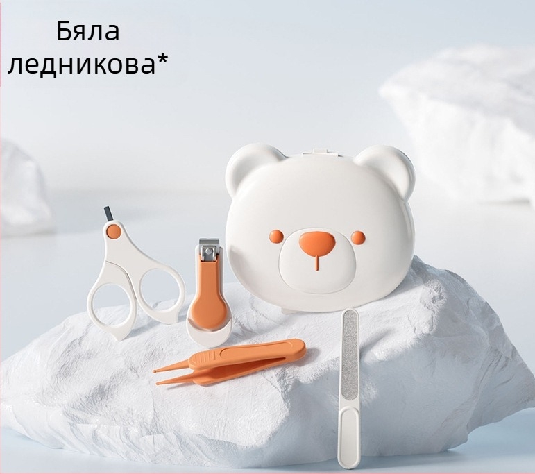 Комплект за нокти на бебета — антищипващ дизайн за новородени, пластмаса и неръждаема стомана, безопасен комплект за грижа