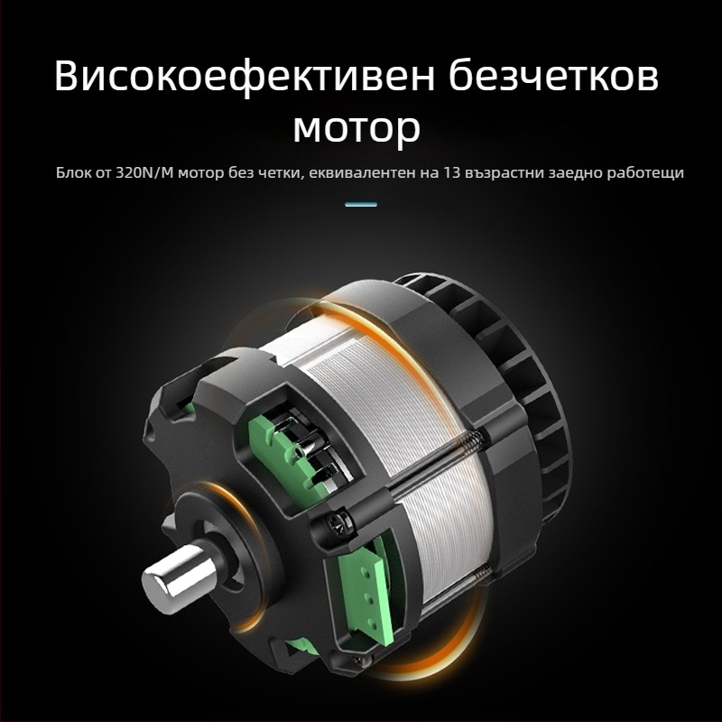 Безчетков ударен гайковерт, 20V литиево-акумулаторен, до 350 Nm, 1.85 кг, 3500 удара