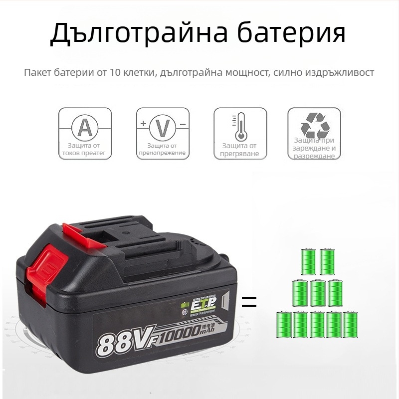 Безчетков ударен гайковерт, 20V литиево-акумулаторен, до 350 Nm, 1.85 кг, 3500 удара