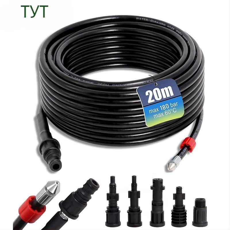 Шланг за почистване на канализационни тръби с високо налягане — марка TUTU; материал: канализационна тръба; тегло: 0.86