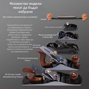 Дърводелски ръчен планер — ръчен инструмент за довършване, марка cattle gauge, не е внос