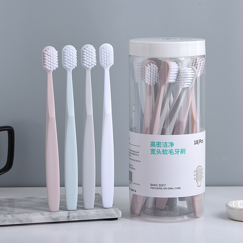 Ръчна четка за зъби с цилиндрична форма, меки влакна, модел R0722, за възрастни