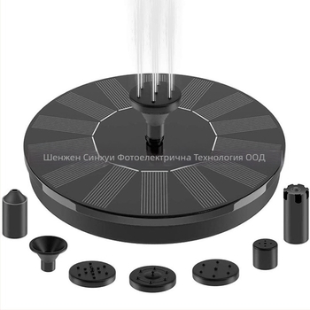 Соларен фонтан за езера и градини – плаващ воден елемент за външна употреба, с модел на пръскане и енергоспестяване