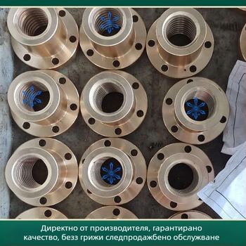 Гайка с фланцово лице за меден трапецовиден водещ винт MTSPFR/MTSPFL/MTSPNR