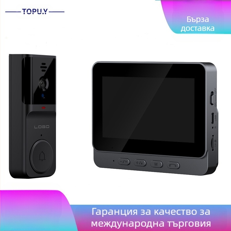 Видео домофон TOPU.Y I5-364 — интелигентен, с дисплей, безжичен интерком и HD видеонаблюдение