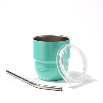 Мини термос чаша за кола с вътрешност от 304 неръждаема стомана и външна обвивка от 201, преносим изолиран дизайн, запазва топлина 0–6 часа, възможност за печат на лого.