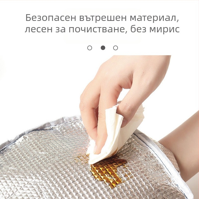 Изолирана чанта за обяд от Oxford плат, модел C80501, с карикатурен принт, голям капацитет за работа и училище